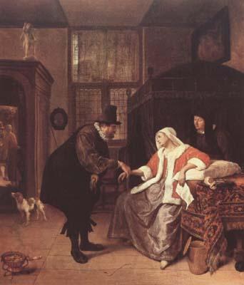 Jan Steen The Lovesick Woman (mk08) Norge oil painting art